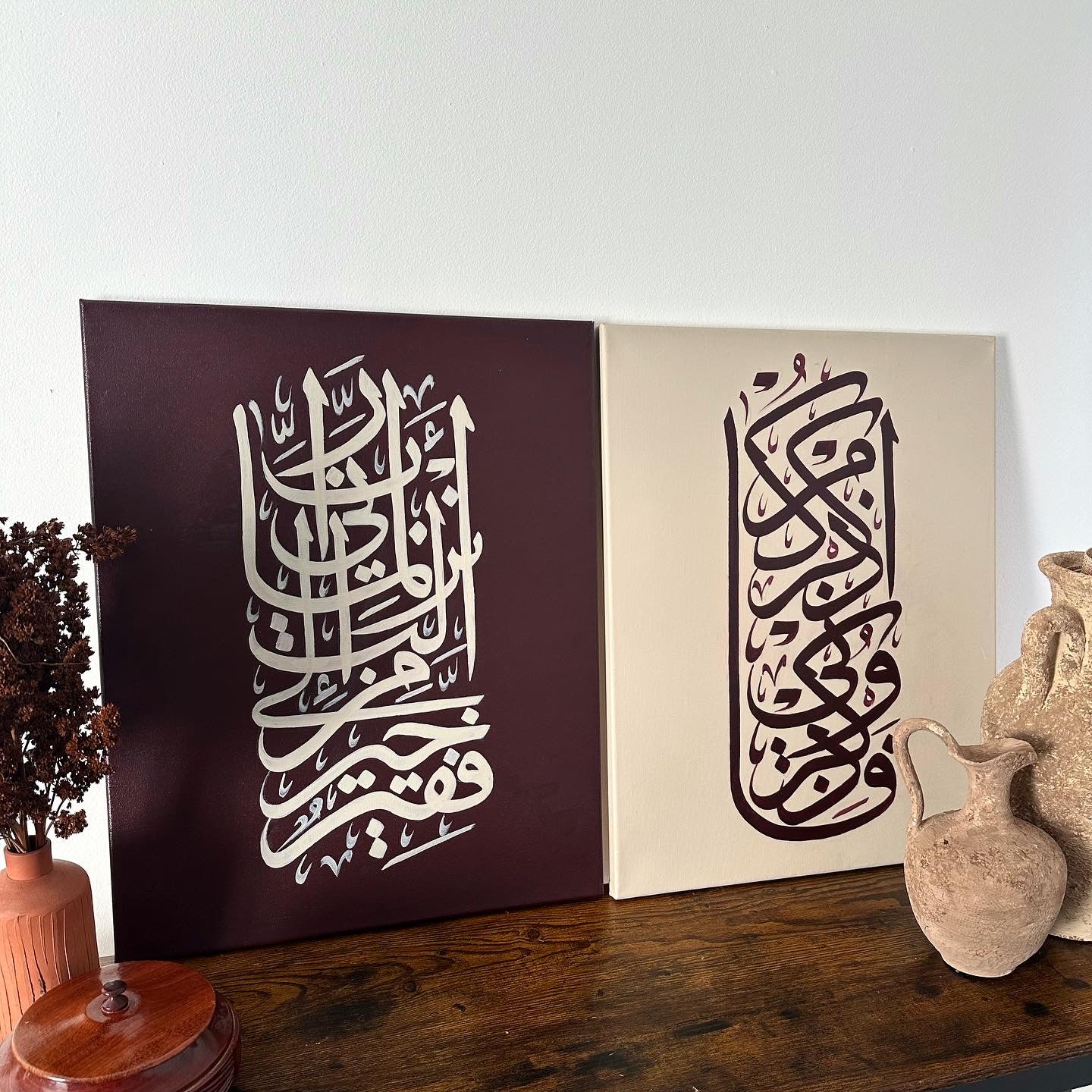 Set of 2 verses canvases