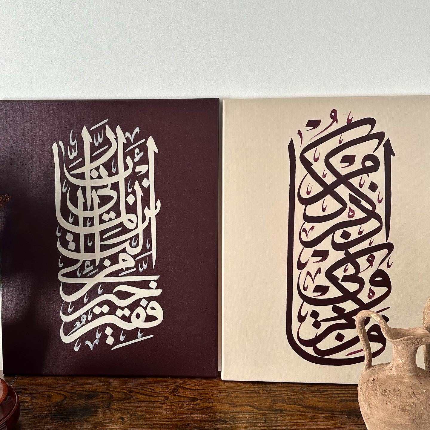 Set of 2 verses canvases
